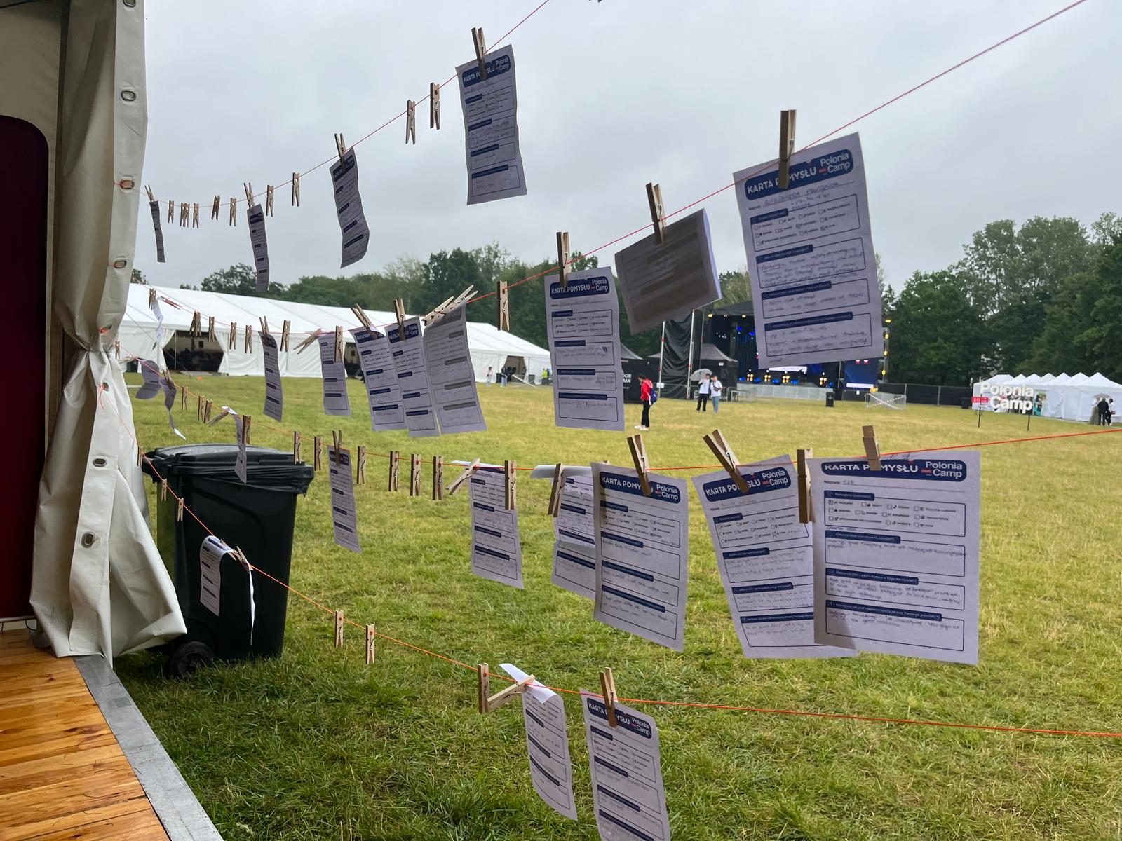Polonia_Camp 2025 - ściana pomysłów